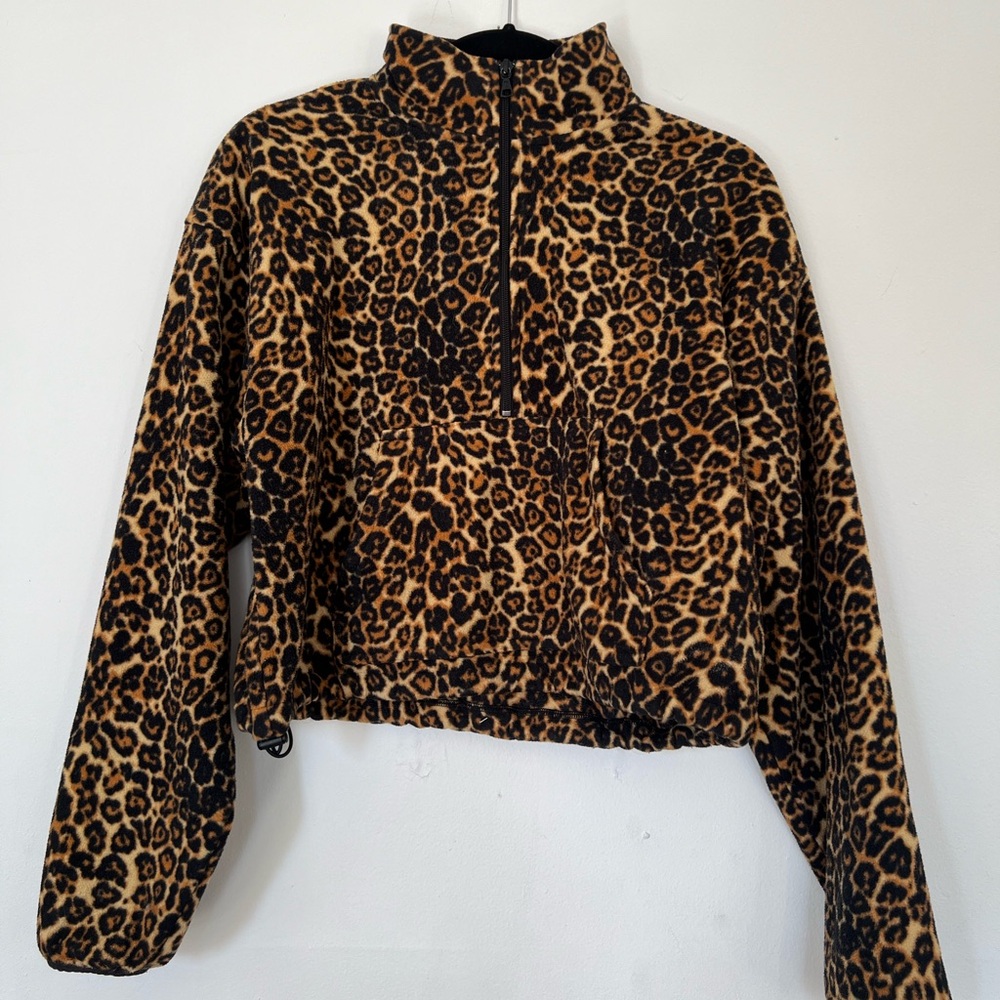 TNA leopard print pullover